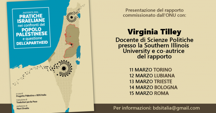 Virginia Tilley in Italia e Slovenia